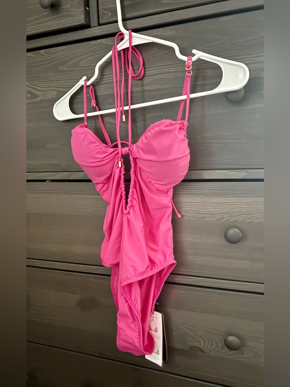 NWT ViX Paula Hermanny Mag One-Piece Swimsuit in Pink - Picture 4 of 4